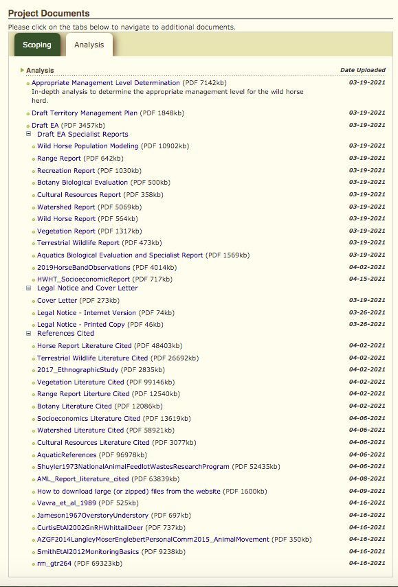 Document list